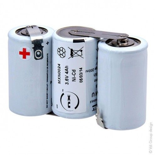 Pacchi batterie Ni-Cd senza protezione*